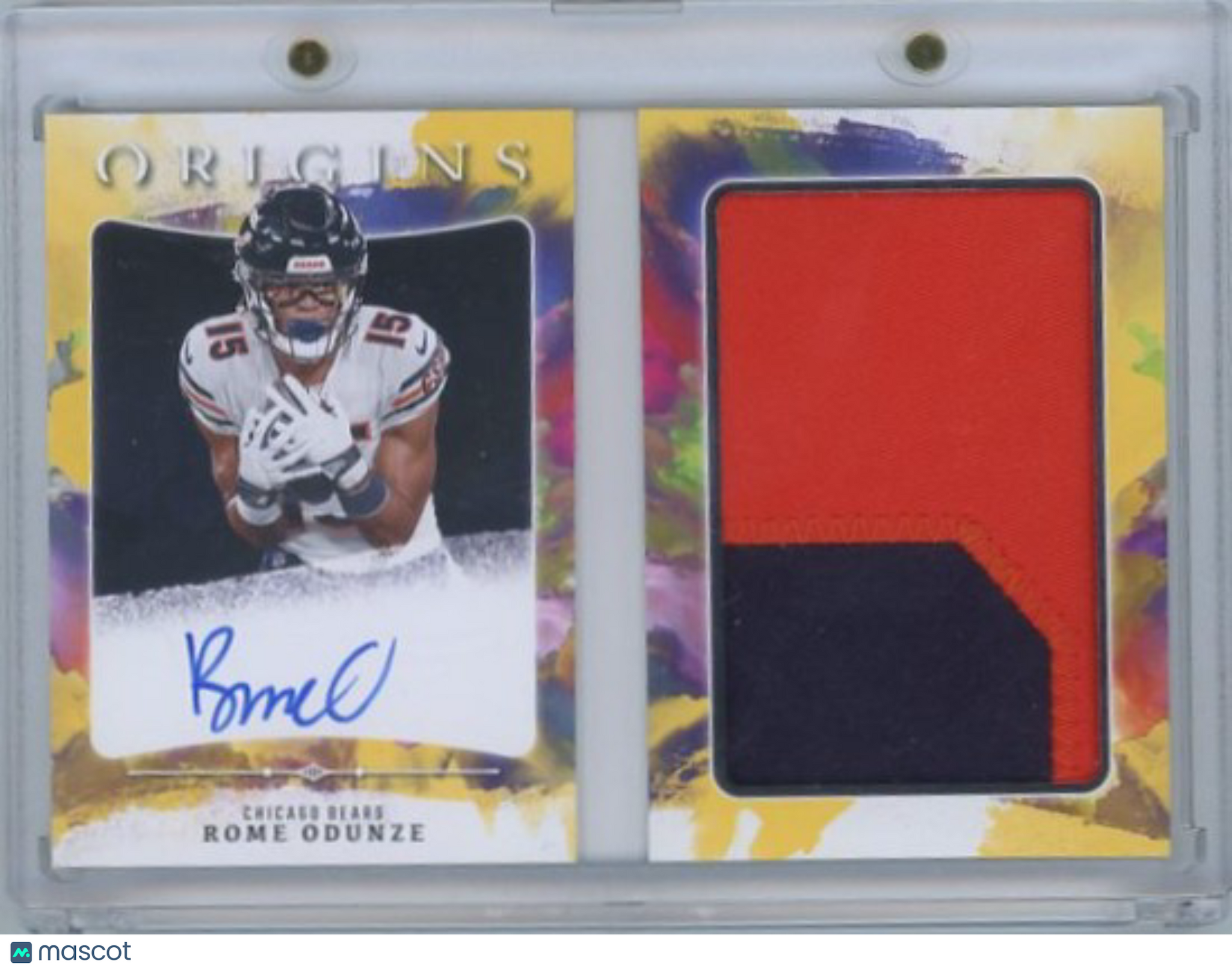 Rome Odunze - 2024 Panini Origins Rookie Booklet Patch Gold 08/25 RBO-ROD