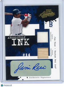 Jim Rice - 2005 Playoff Absolute Memorabilia Absolutely Ink Bat Jersey 22/75