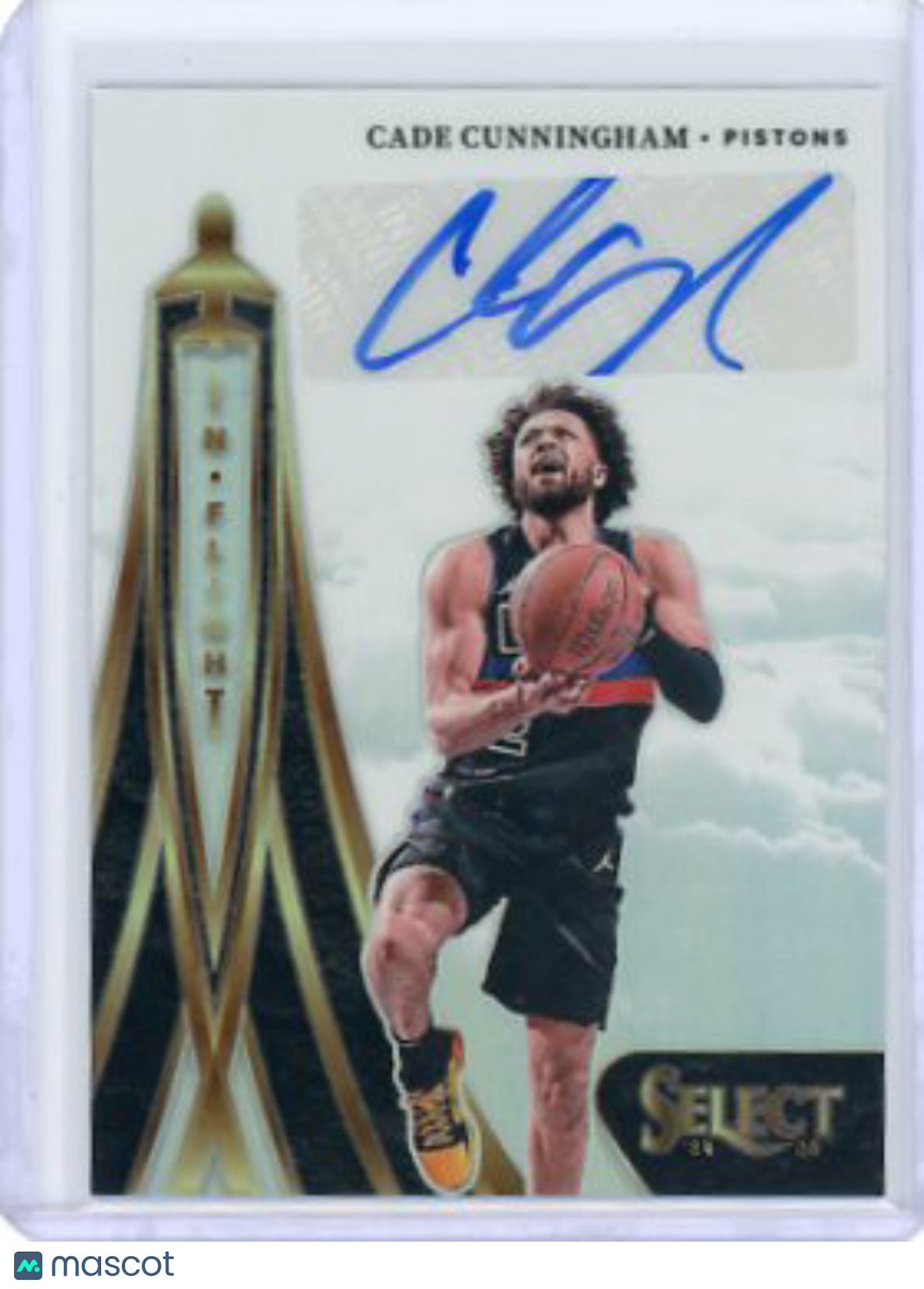 Cade Cunningham - 2024-25 Panini Select In Flight Signatures Auto Prizm 152/249