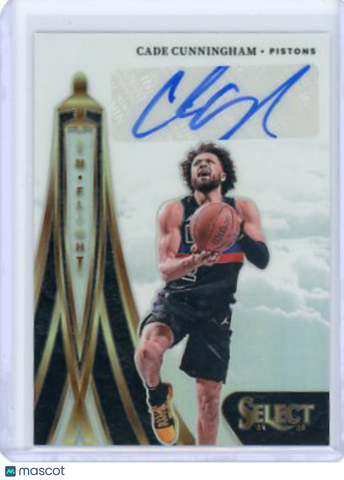 Cade Cunningham - 2024-25 Panini Select In Flight Signatures Auto Prizm 152/249