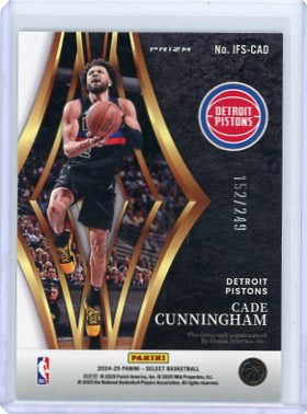 Cade Cunningham - 2024-25 Panini Select In Flight Signatures Auto Prizm 152/249