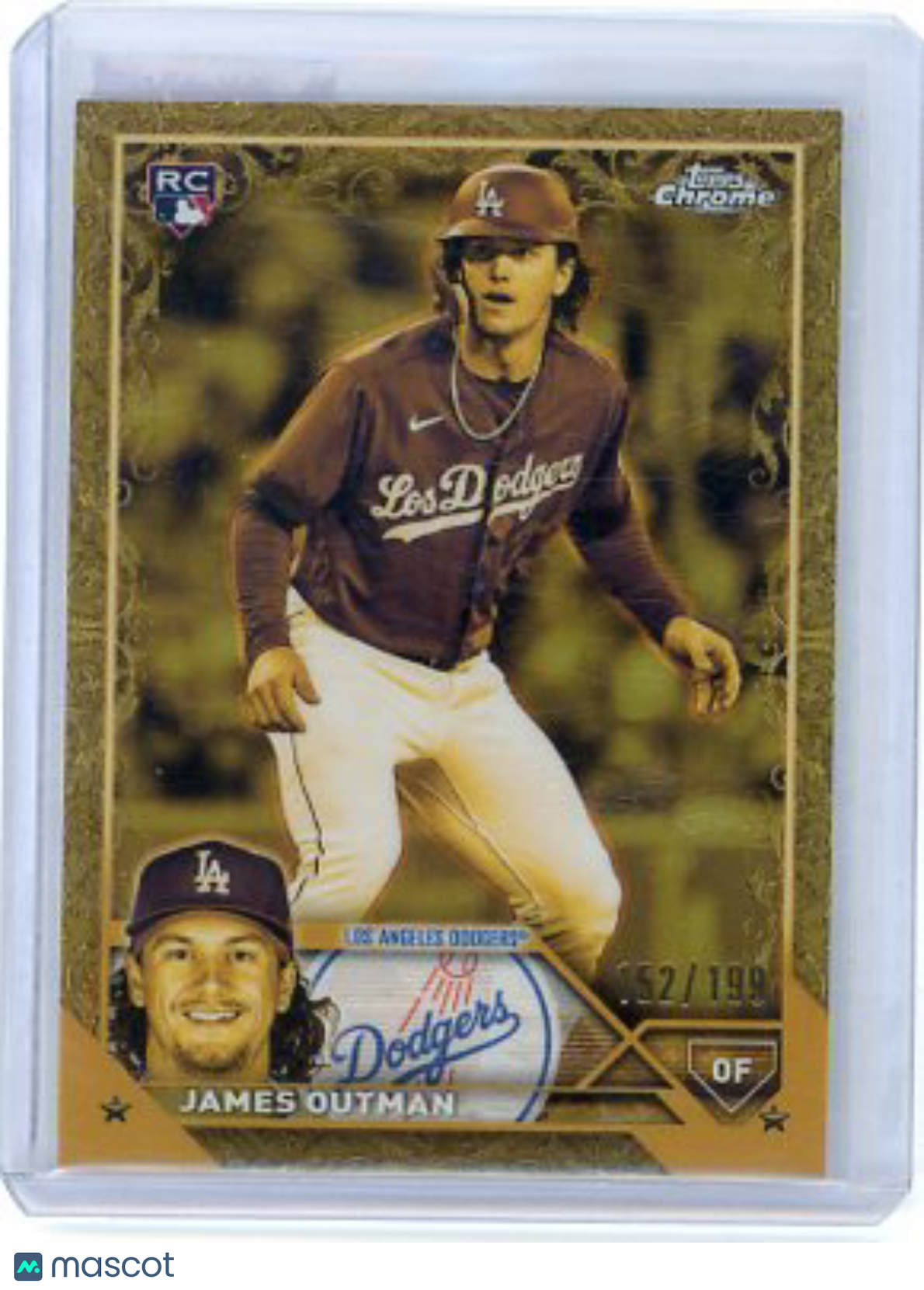 James Outman - 2023 Topps Chrome Gilded Gold Rookie 152/199 #156