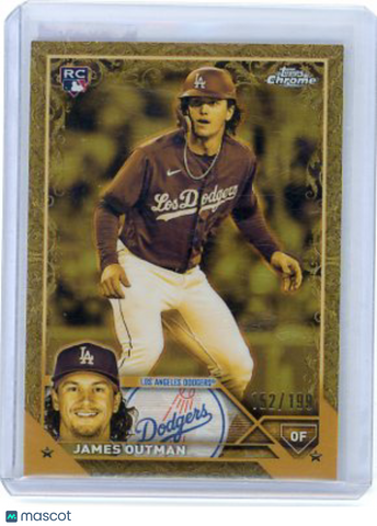 James Outman - 2023 Topps Chrome Gilded Gold Rookie 152/199 #156