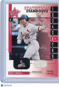 Mark McGwire - 2001 Donruss Rookies Stars Statistical Standouts Base Relic SS24