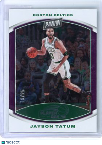 Jayson Tatum - 2023-24 Panini Player of the Day Basketball 16/25 Purple #3