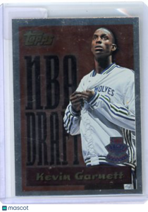 Kevin Garnett - 1995 Topps NBA Draft Redemption Rookie Foil #5 Minnesota