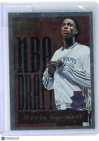 Kevin Garnett - 1995 Topps NBA Draft Redemption Rookie Foil #5 Minnesota