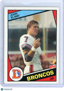 John Elway - 1984 Topps Rookie Card #63 Denver Broncos