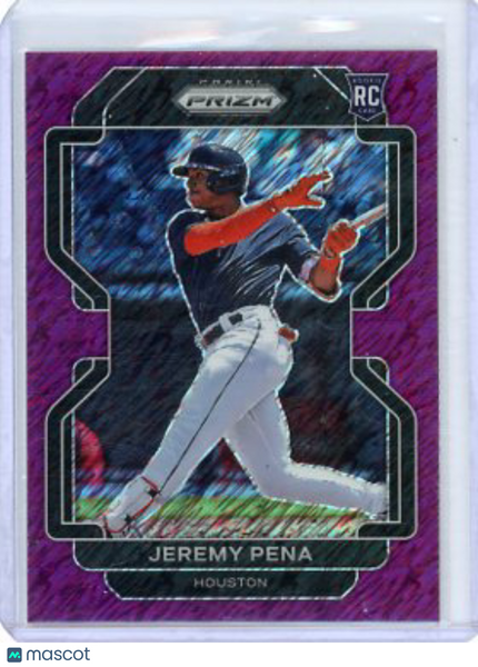 Jeremy Pena - 2022 Panini Prizm Purple Shimmer FOTL Rookie 2/7 #17