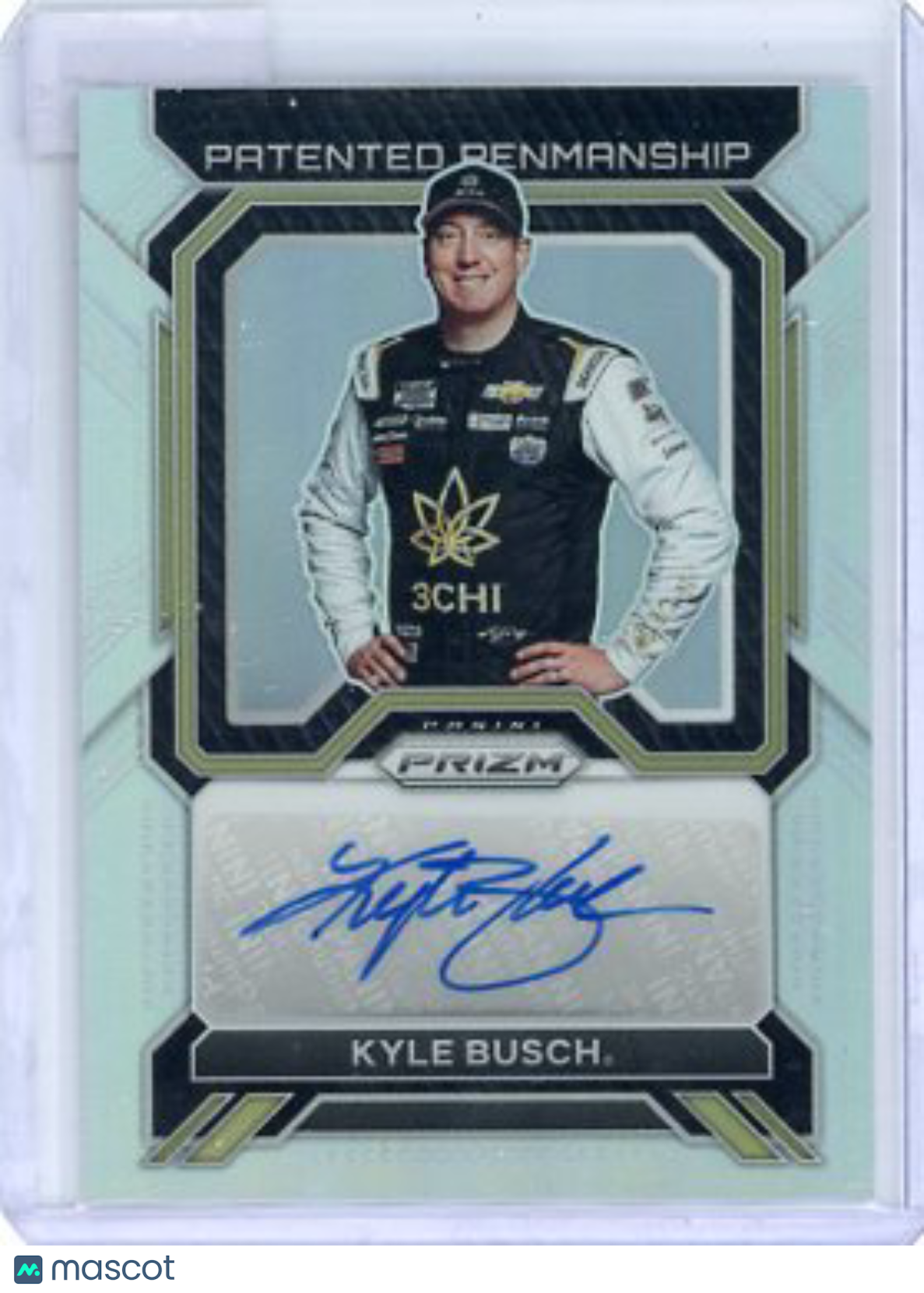 Kyle Busch - 2022 Panini Prizm Racing Patented Penmanship Auto Silver PPKYB