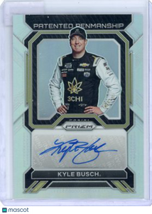 Kyle Busch - 2022 Panini Prizm Racing Patented Penmanship Auto Silver PPKYB