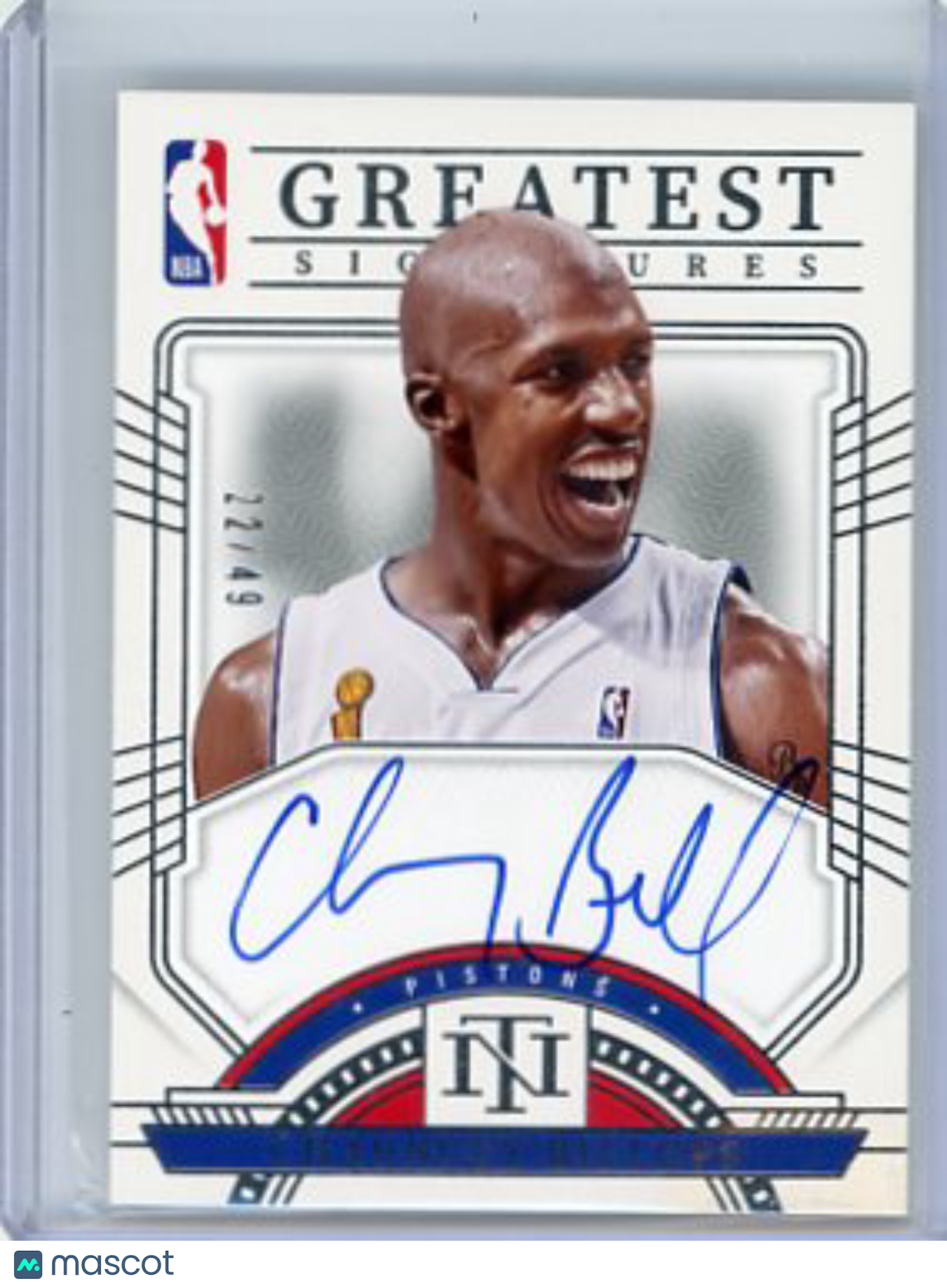 Chauncey Billups - 2003 Panini National Treasures Greatest Signatures 22/49