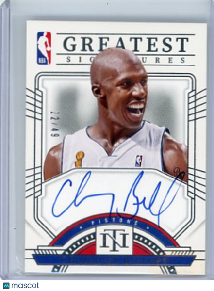 Chauncey Billups - 2003 Panini National Treasures Greatest Signatures 22/49