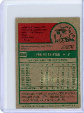 Nolan Ryan - 1975 Topps Baseball Mini #500