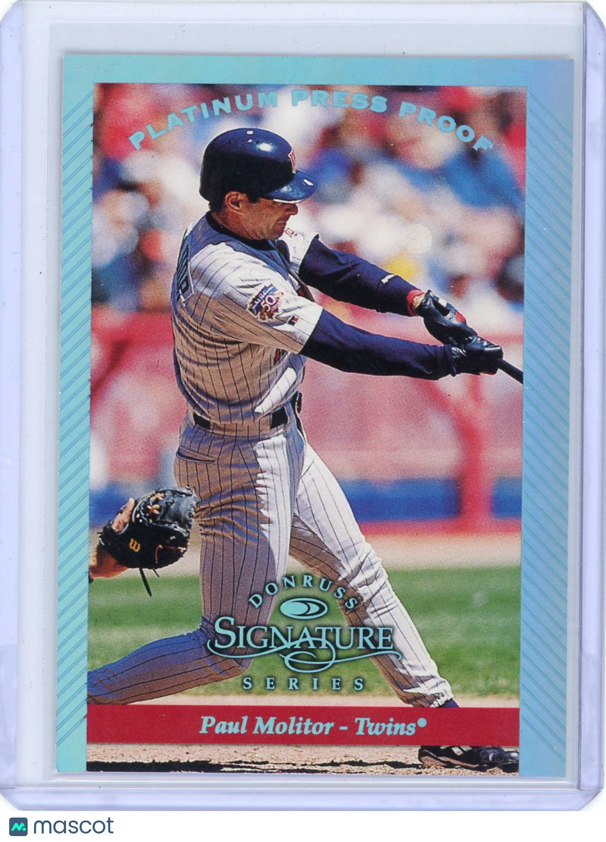 Paul Molitor - 1997 Donruss Signature Series Platinum Press Proof 1/150 Rare