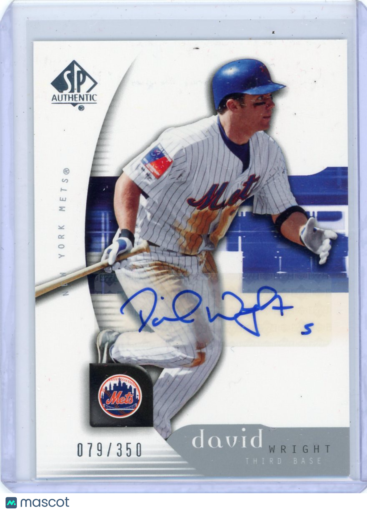 David Wright - 2005 Upper Deck SP Authentic Auto 079/350 #30 Mets