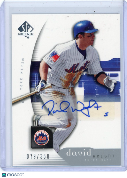 David Wright - 2005 Upper Deck SP Authentic Auto 079/350 #30 Mets