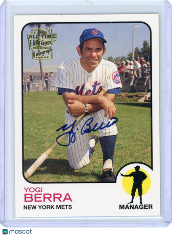 Yogi Berra - 2005 Topps All-Time Fan Favorites Auto FFA-YB Mets