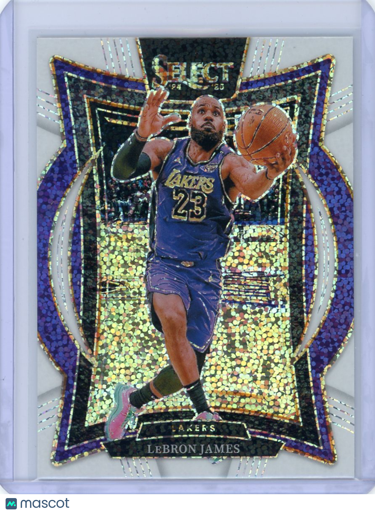 LeBron James - 2024-25 Panini Select Concourse White Sparkle Prizm #54