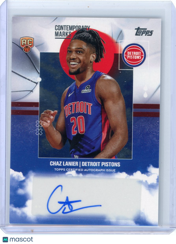 Chaz Lanier - 2025-26 Topps Basketball Contemporary Marks Rookie Auto CM-CL