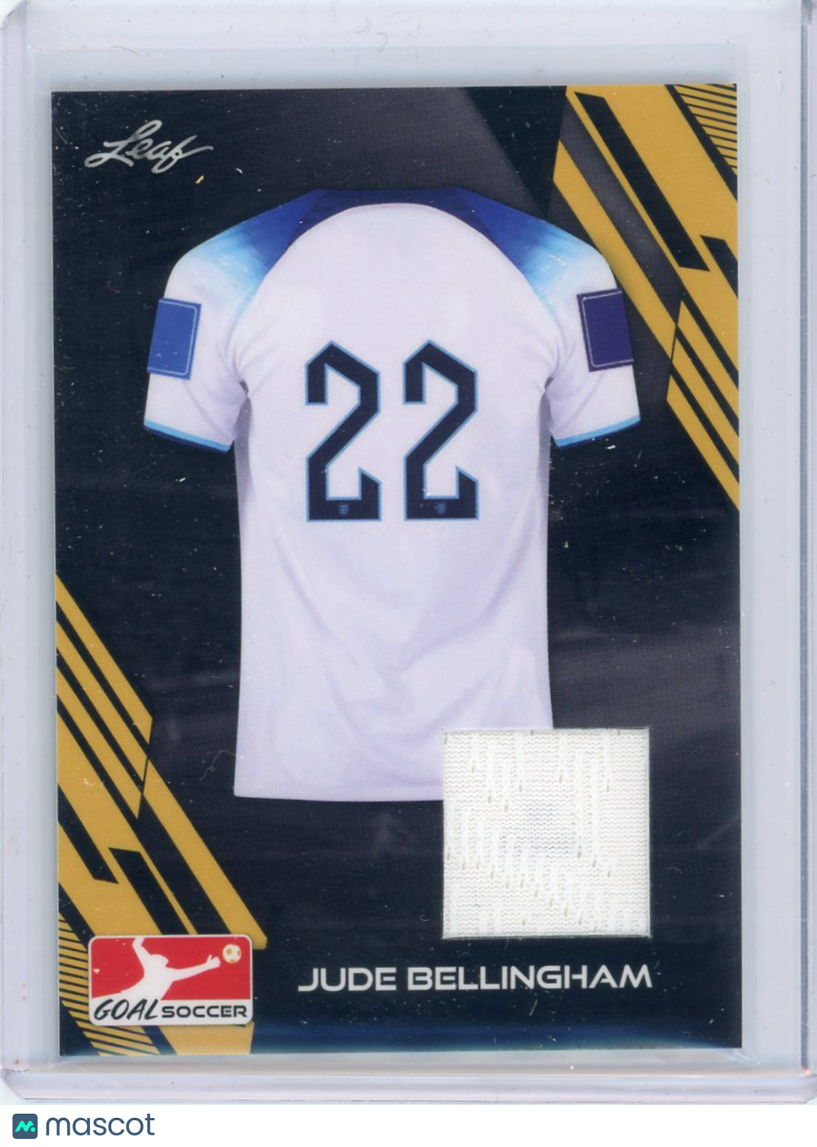 Jude Bellingham - 2023 Leaf Goal Soccer Jersey Patch Game-Used J-7