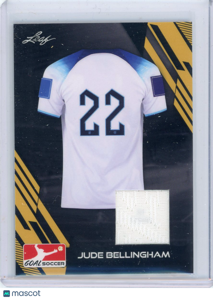 Jude Bellingham - 2023 Leaf Goal Soccer Jersey Patch Game-Used J-7
