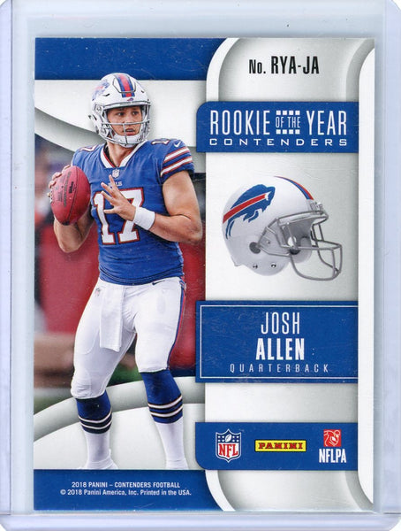 Josh Allen - 2018 Panini Contenders Rookie of the Year Contenders RYA-JA