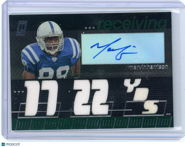 Marvin Harrison - 2007 Topps Paradigm Career Highs 55/99 Auto Relic TPCHRE-MH