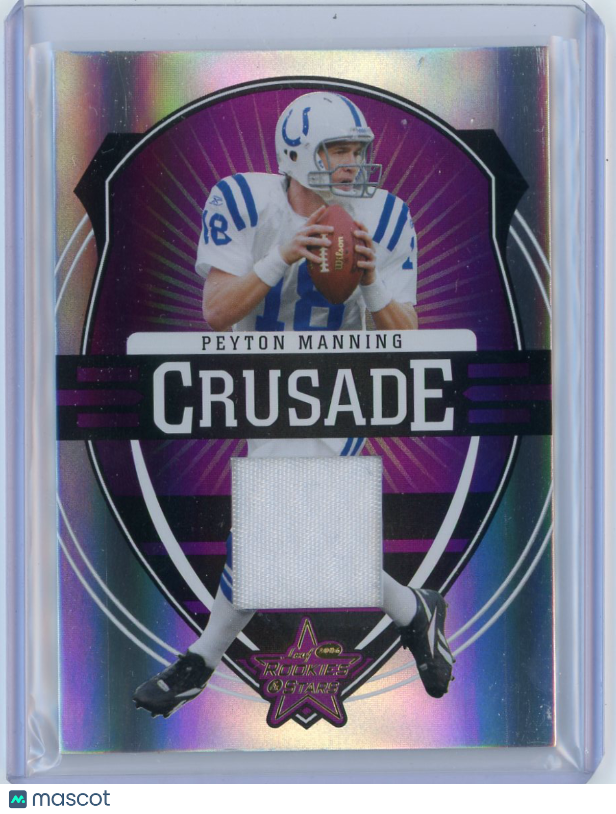Peyton Manning - 2006 Leaf Rookies & Stars Crusade Game-Worn Jersey 06/25 C5