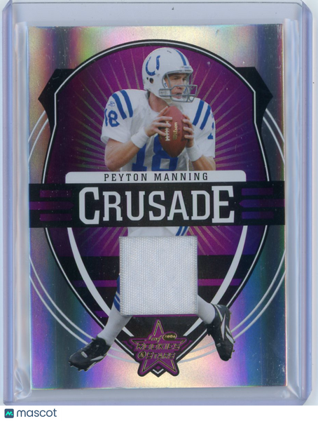 Peyton Manning - 2006 Leaf Rookies & Stars Crusade Game-Worn Jersey 06/25 C5
