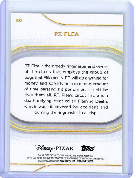 P.T. Flea - 2025 Topps Chrome Disney Red Sapphire Refractor /5 SSP