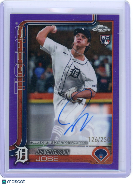 Jackson Jobe - 2023 Topps Chrome Purple Refractor Rookie Auto /250 RA-JJO