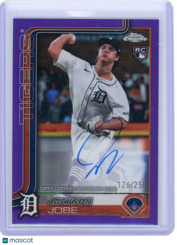 Jackson Jobe - 2023 Topps Chrome Purple Refractor Rookie Auto /250 RA-JJO