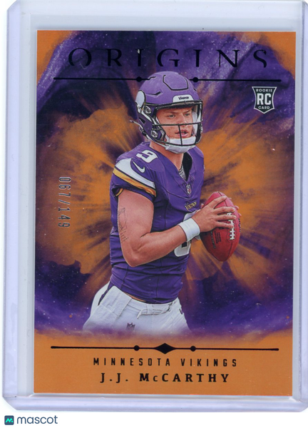 J.J. McCarthy - 2024 Panini Origins Football 067/149 Rookie Orange RC #103