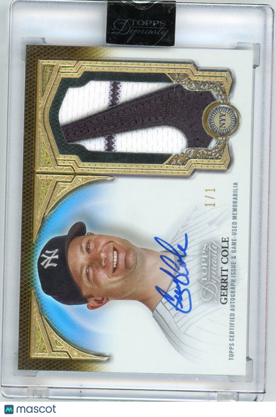 Gerrit Cole - 2023 Topps Dynasty 1 / 1 Patch Nike Swish Game-Used Memorabilia