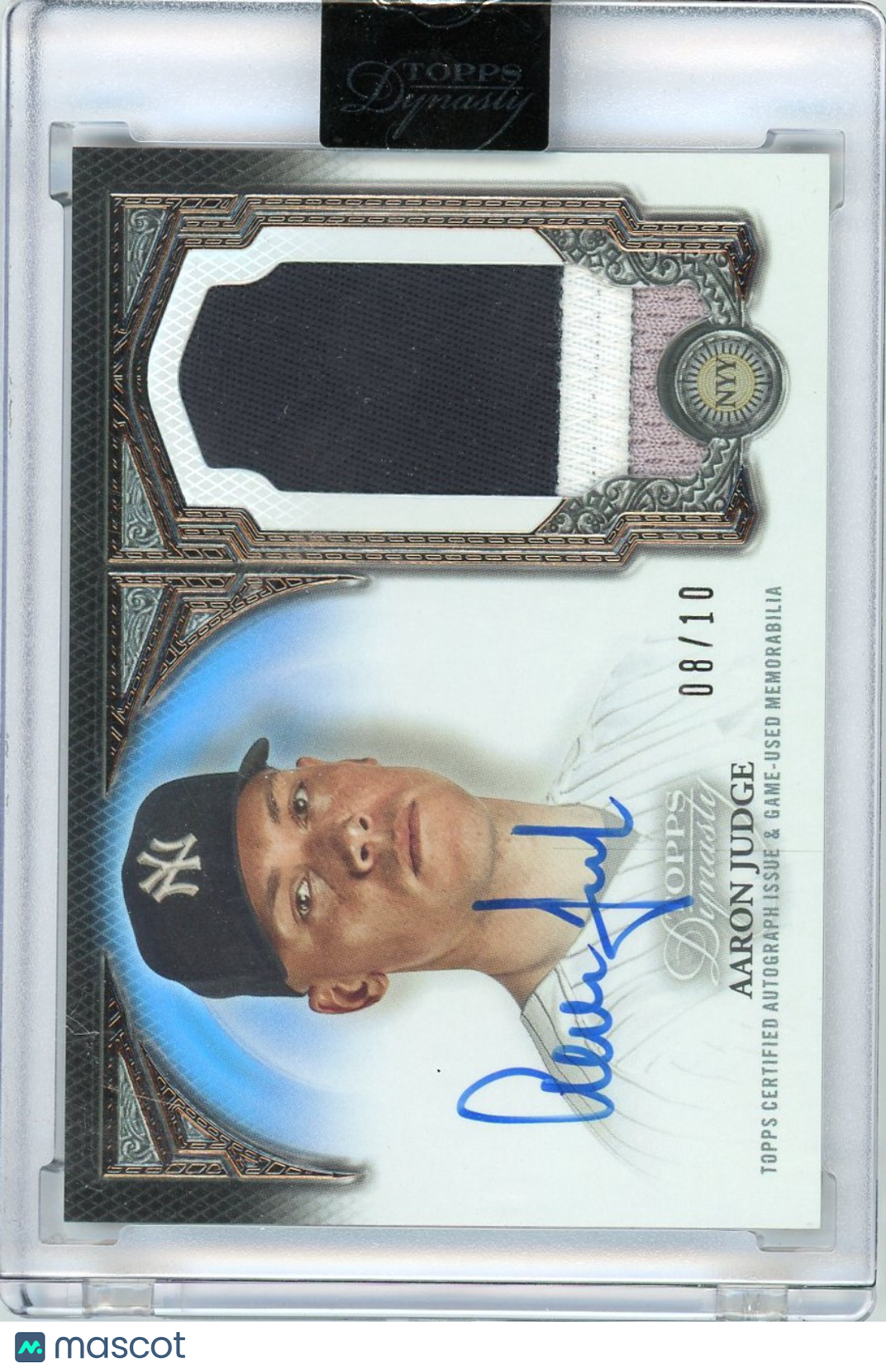 Aaron Judge - 2023 Topps Dynasty Dynastic Deed 08/10 Game-used patch