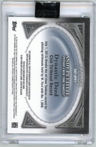 Andy Pettitte - 2014 Topps Dynasty Patch Game-Used 1 / 5