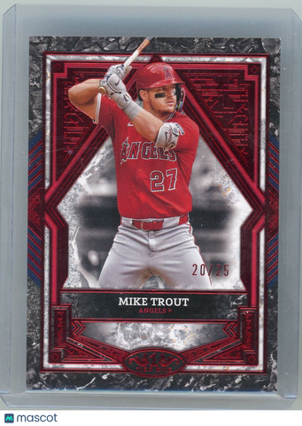 Mike Trout - 2025 Topps Tier one Red 20/25
