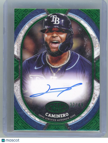 Junior Caminero - 2025 Topps Tier One Tier One Shots Green 32/49