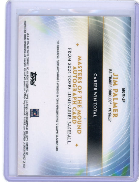 Jim Palmer - 2024 Topps Luminaries Red Auto /10 MOM-JP