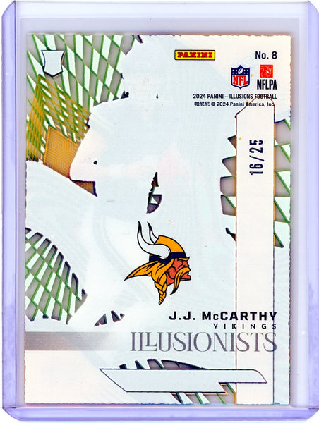 J.J. McCarthy - 2024 Panini Illusions Illusionists Rookie 16/25