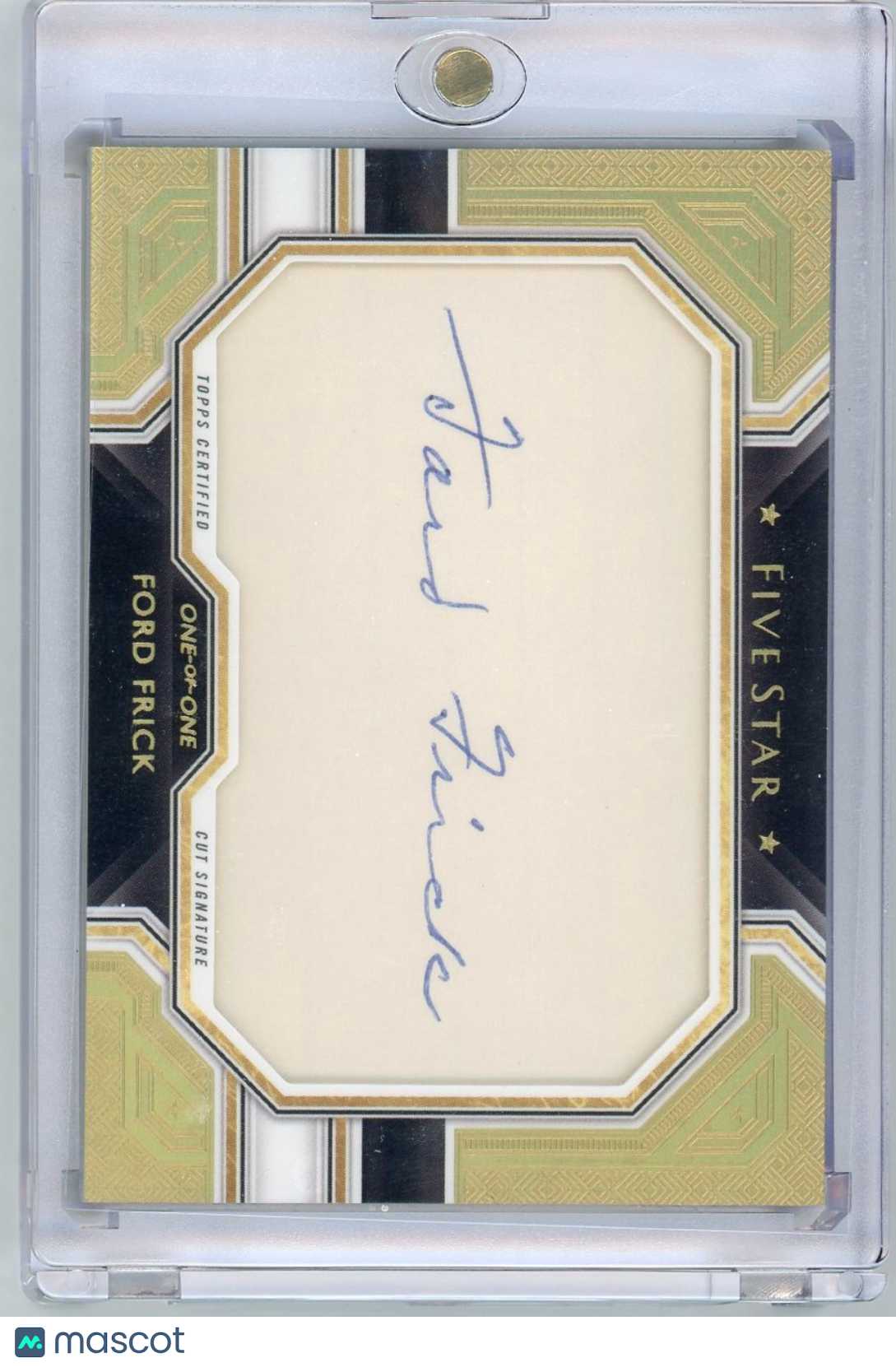 Ford Frick - 2019 Topps Five Star Baseball Cut Signature