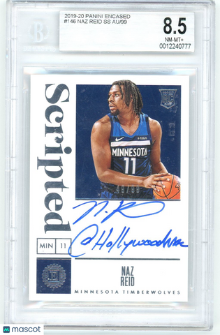 Naz Reid SS - 2019 Panini Encased BGS 8.5 Rookie AU/99 /99