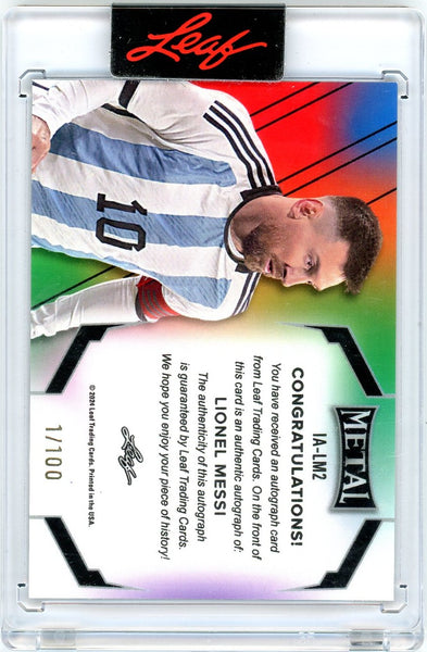 Lionel Messi - 2024 Leaf Metal The Immortals 1/100