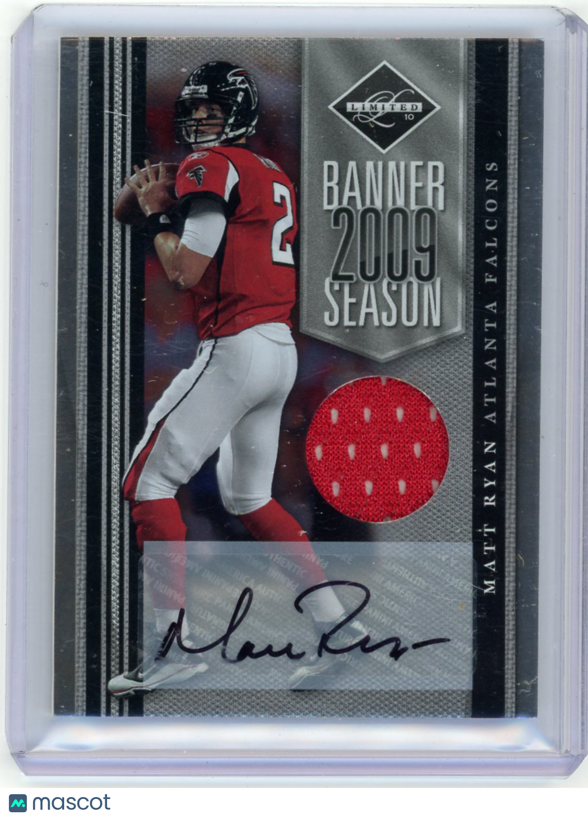 Matt Ryan - 2010 Panini Limited Banner Season 25/25 Auto Jersey #10 Atlanta