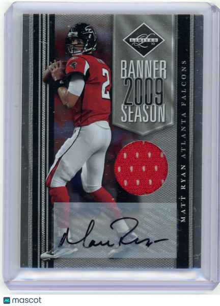 Matt Ryan - 2010 Panini Limited Banner Season 25/25 Auto Jersey #10 Atlanta