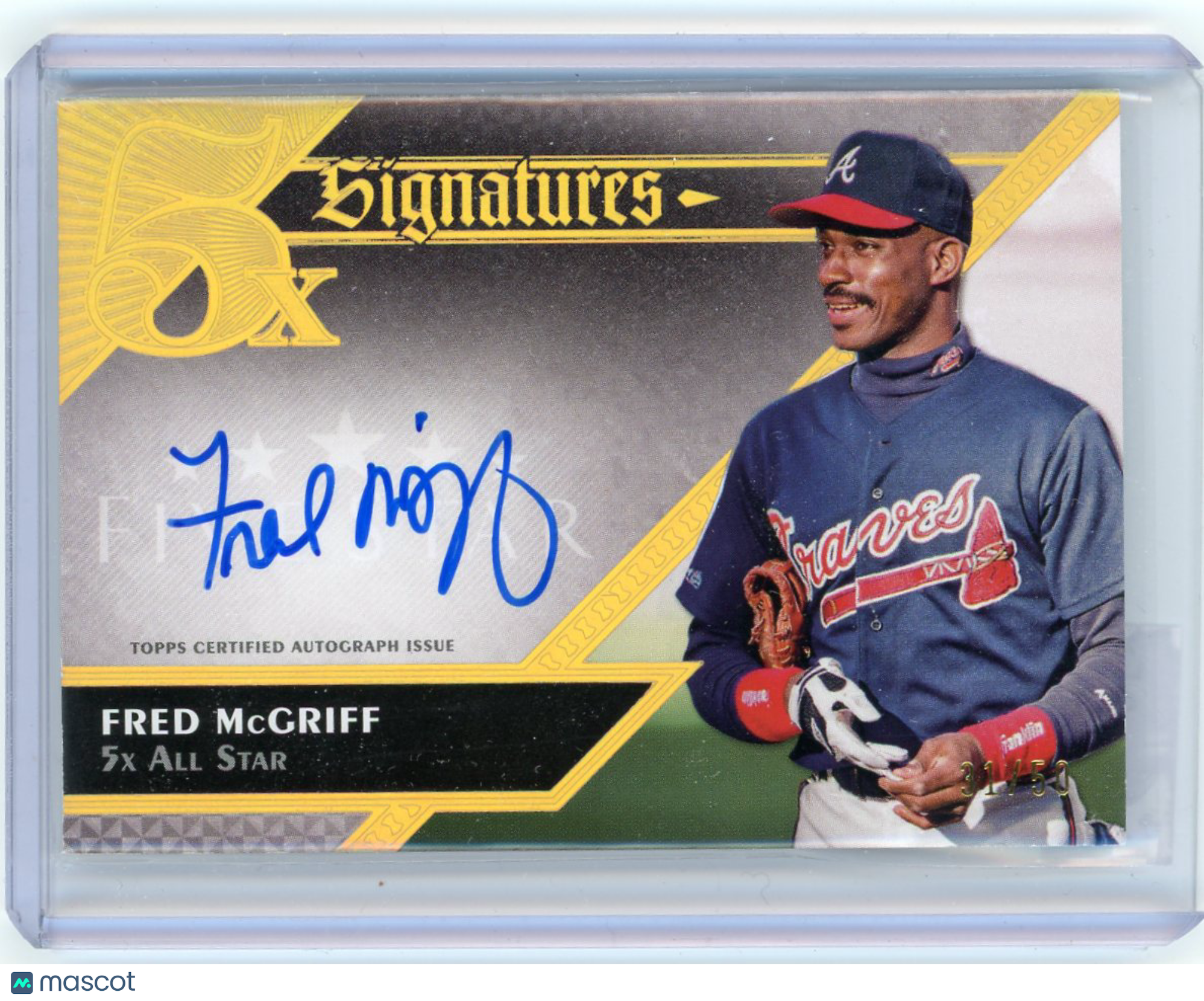Fred McGriff - 2024 Topps Five Star Five Time Signatures Auto 31/50