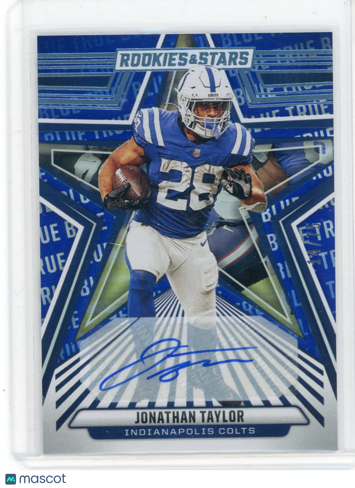 Jonathan Taylor - 2024 Panini Rookies & Stars Football True Blue Auto 14/75