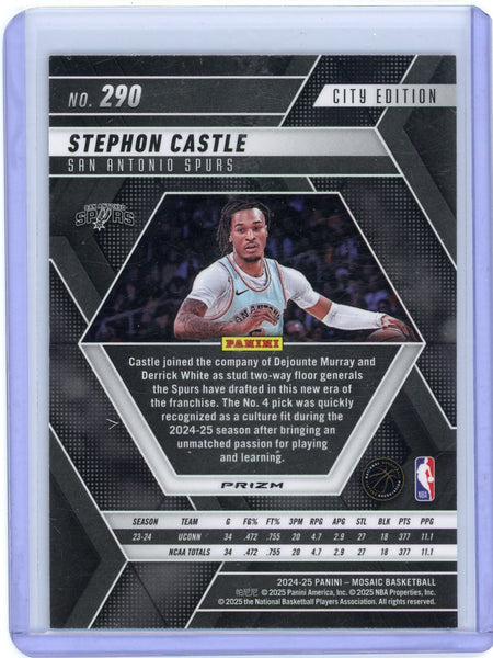 Stephon Castle - 2024 Panini Mosaic City Edition Rookie Honeycomb Case Hit SP