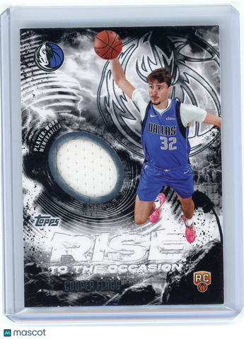 Cooper Flagg - 2025 Topps Rise to the Occasion Jersey Relic Rookie RC RTO-CF
